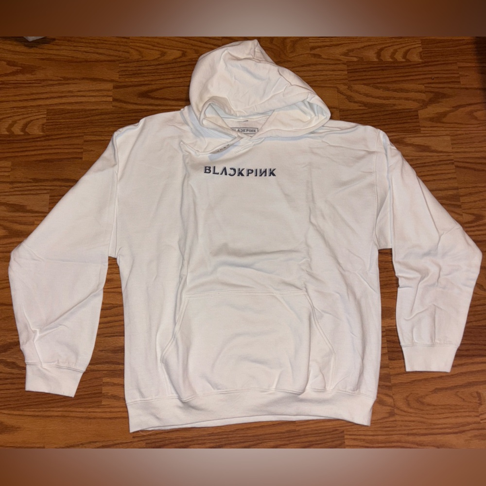 BLACKPINK Born Pink 2022 Official Tour Merch White Hoodie Box Logo Size XL NWT - Picture 1 of 4